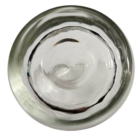 Set of 4 Clear Glass Tumblers – 4” Plain Dimple Bottom Drinking Glasses - Picture 4 of 5